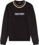 Fred Perry Heruitgave van Twin-Tipped Katoenen Sweatshirt Zwart Heren - Thumbnail 1