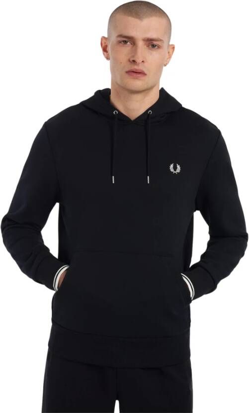 FRED PERRY Heren Truien & Vesten Tipped Hooded Sweatshirt Donkerblauw - Foto 6