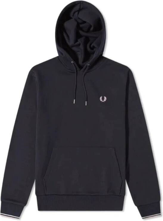FRED PERRY Heren Truien & Vesten Tipped Hooded Sweatshirt Donkerblauw - Foto 4