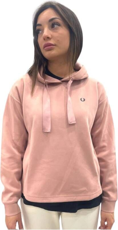 Fred Perry Hoodies Roze Dames