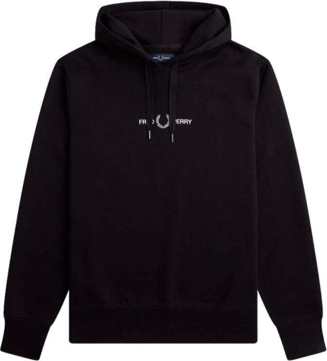 Fred Perry Hoodies Zwart Heren