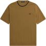 Fred Perry T-Shirt Piqué Bruin Heren - Thumbnail 1