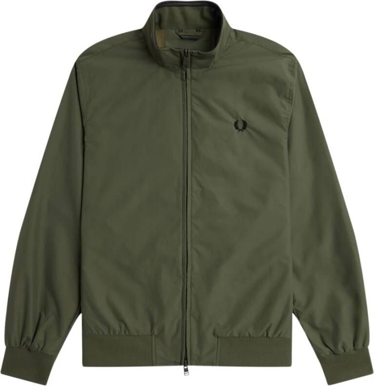 Fred Perry Sportieve Nylon Jas Green Heren