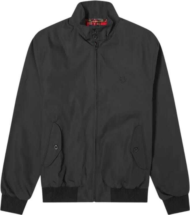Fred Perry Bomber Jackets Black Heren