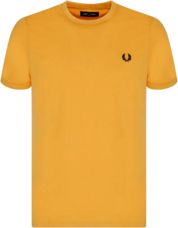 Fred Perry Klassieke Collectie T-shirts en Polos Yellow Heren