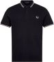 Fred Perry Klassieke katoenen polo met dubbele streep Blauw Heren - Thumbnail 2
