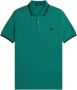 Fred Perry Klassieke Piqué Polo Shirt Groen Heren - Thumbnail 2
