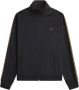 Fred Perry Zwarte Contrasterende Tape Trainingsjack Black Heren - Thumbnail 1