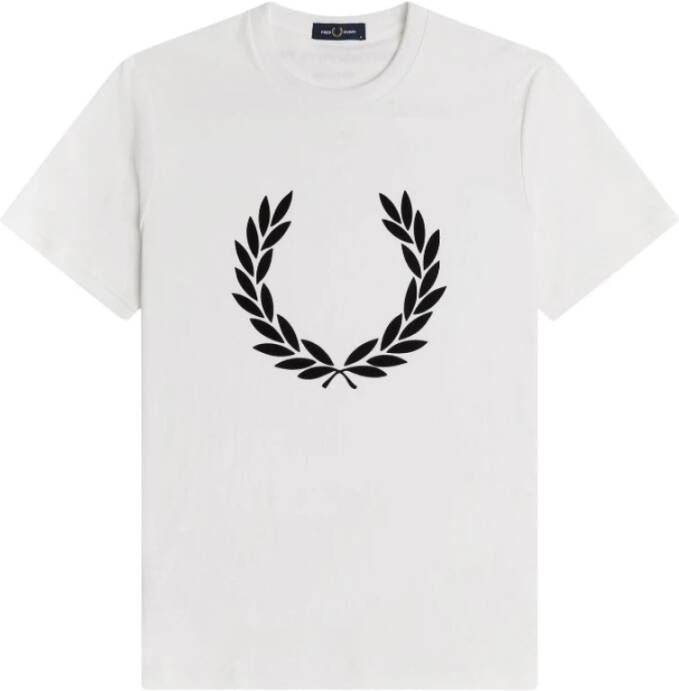 Fred Perry Kudde laurier krans t-shirt Wit Heren