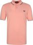 Fred Perry Heren Polo M3600 met dubbele streep in puur katoen Blue Heren - Thumbnail 2