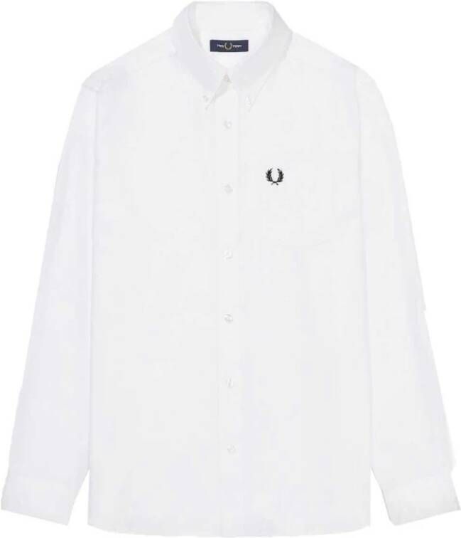 Fred Perry Casual overhemd White Heren