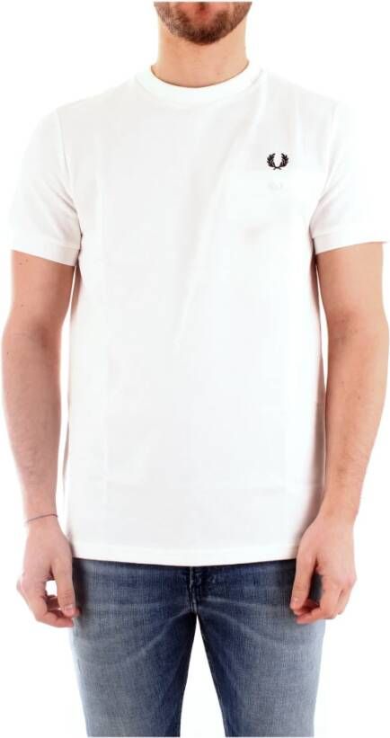 Fred Perry M8531 T-shirt mannen wit Heren
