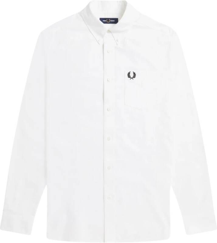 Fred Perry Oxford -shirt Wit Heren