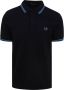 FRED PERRY Heren Polo's & T-shirts Twin Tipped Shirt Donkerblauw - Thumbnail 3