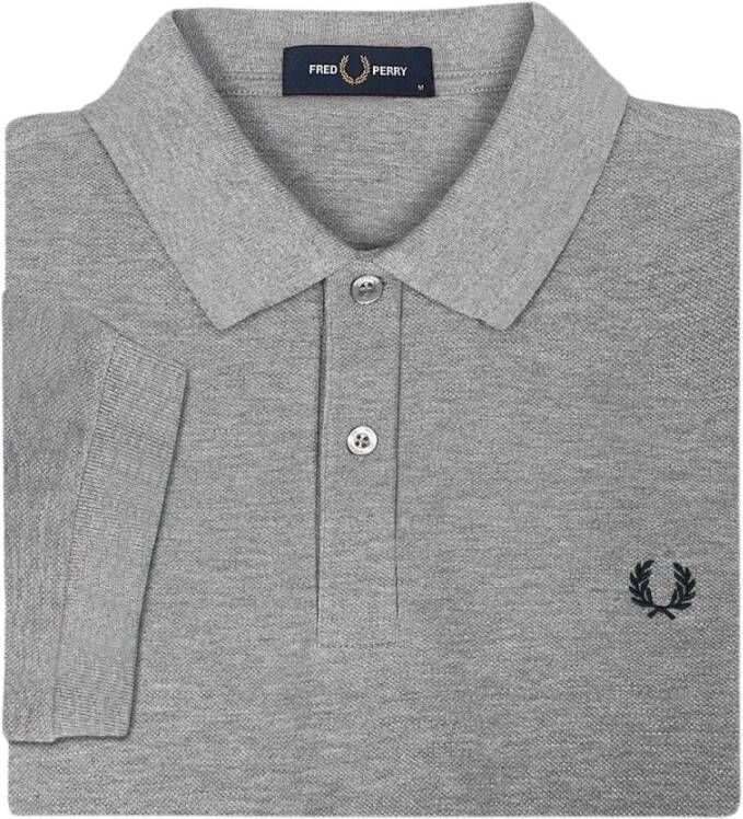 Fred Perry Polo Plain Grijs Heren