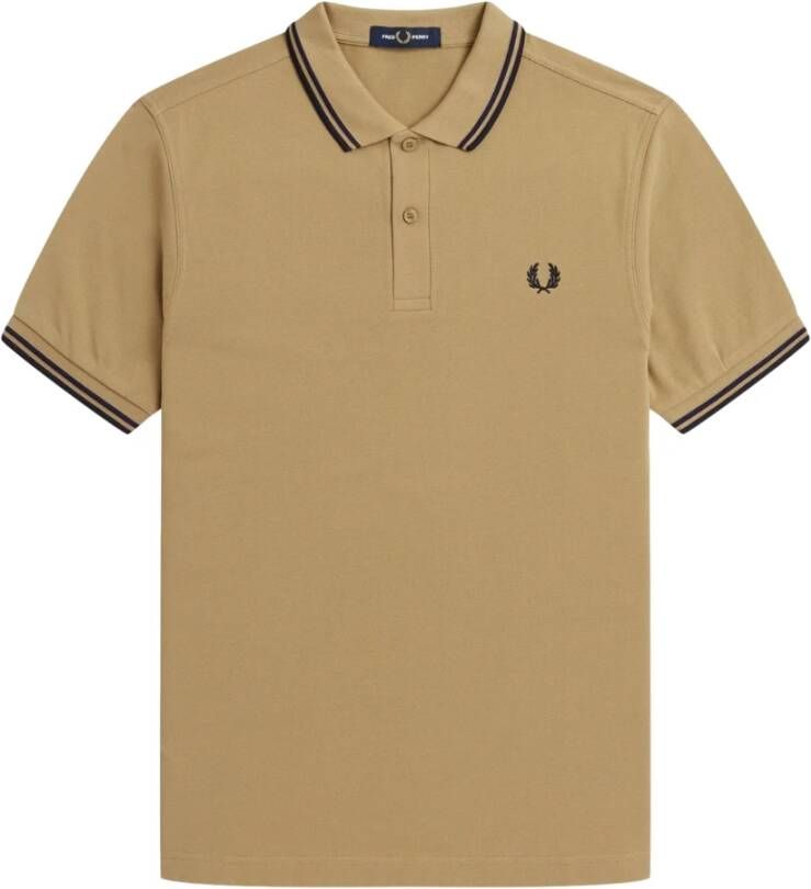 Fred Perry Polo Shirt Beige Heren