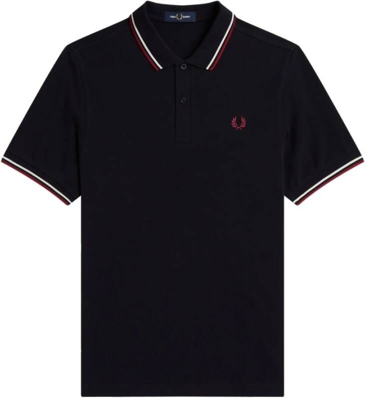 Fred Perry Polo Shirt Blauw Heren