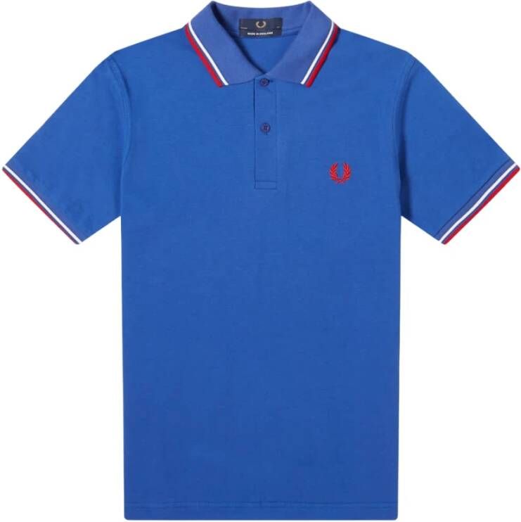 Fred Perry Polo Shirt Blauw Heren