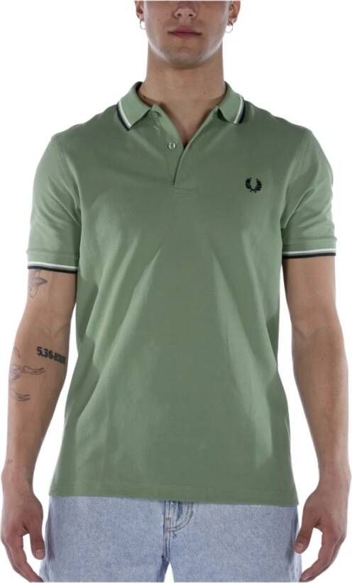 Fred Perry Polo Shirt Groen Heren
