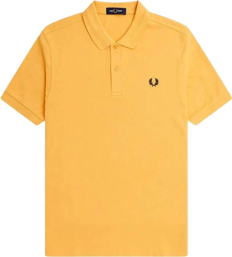 Fred Perry Klassiek Heren Oranje Polo Shirt Orange Heren