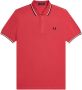 Fred Perry Klassieke Double Tipped Polo Shirt Red Heren - Thumbnail 5