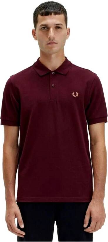 Fred Perry Polo Shirt Rood Heren