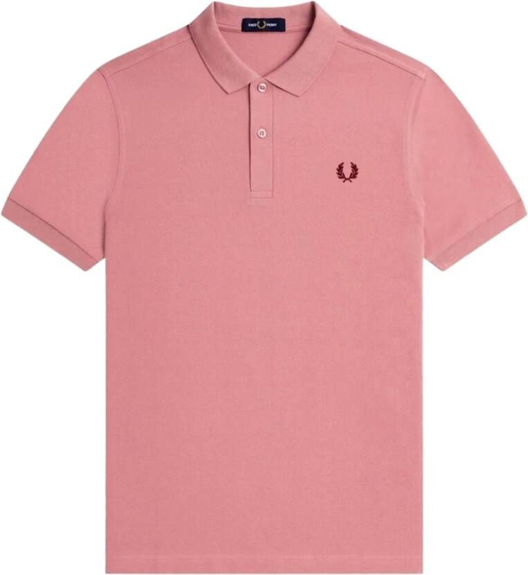 Fred Perry Roze poloshirt korte mouw Pink Heren