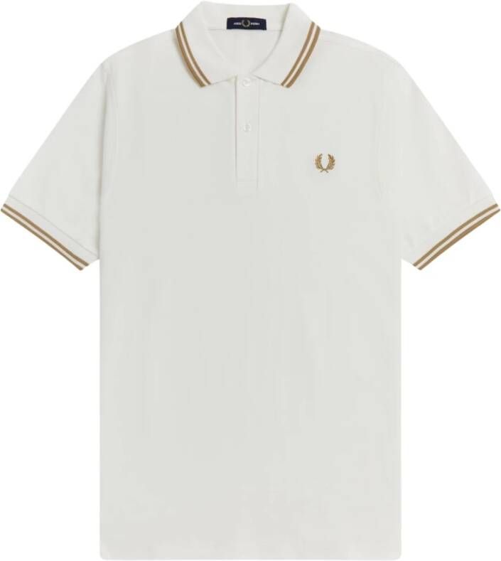 Fred Perry Polo Shirt Wit Heren