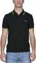Fred Perry regular fit polo Twin tipped met contrastbies britgreen citron - Thumbnail 4