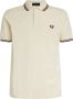 Fred Perry Twin Tipped Short Sleeve Polo Shirt Heren White- Heren White - Thumbnail 1