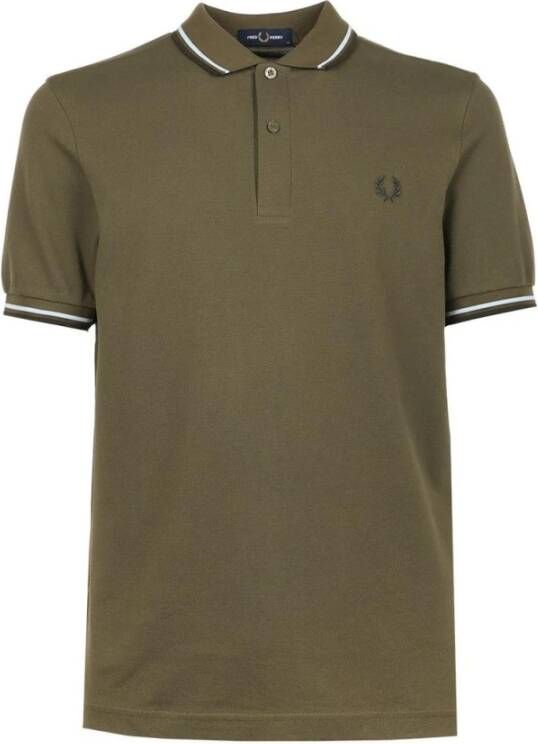 Fred Perry Polo Shirts Groen Heren
