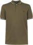 FRED PERRY Heren Polo's & T-shirts Twin Tipped Shirt Groen - Thumbnail 3