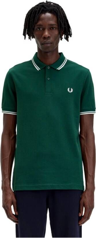 Fred Perry Polo Shirts Groen Heren