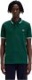 Fred Perry Heren M3600 Twin Tipped Donkergroene of Hemelsblauwe Polo Green Heren - Thumbnail 10