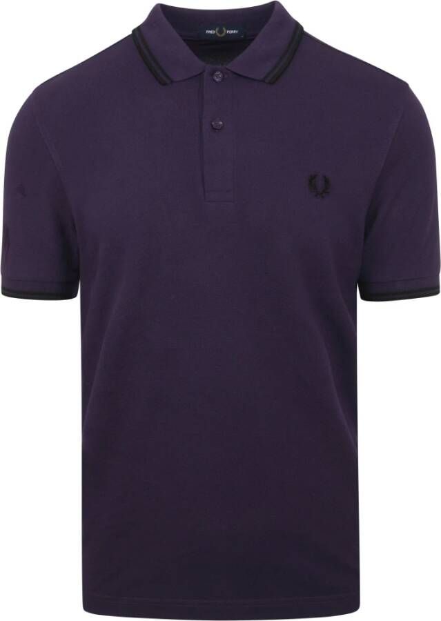 Fred Perry Polo Shirts Paars Heren