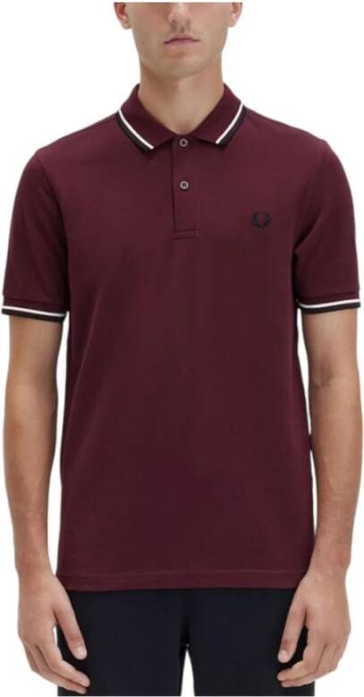 Fred Perry Polo M3600 Bordeaux Rood