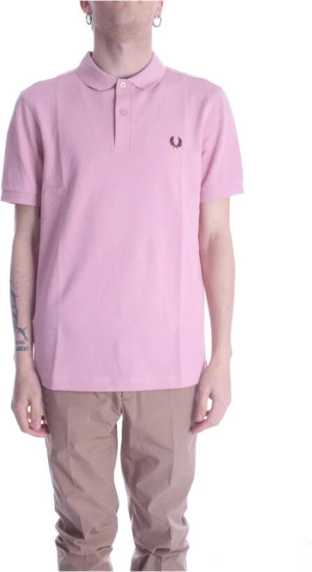 Fred Perry Polo Shirts Roze Heren