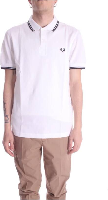 Fred Perry Polo Shirt White Heren