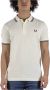 Fred Perry Twin Tipped Short Sleeve Polo Shirt Heren White- Heren White - Thumbnail 3