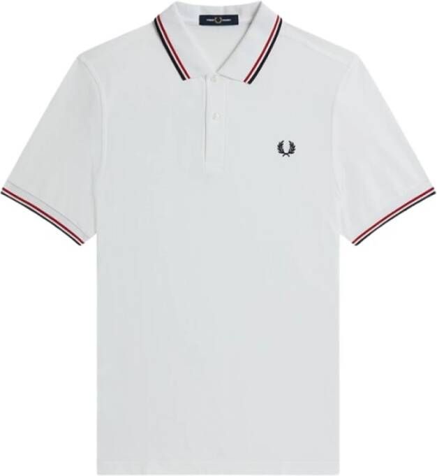 Fred Perry Polo Shirts Wit Heren