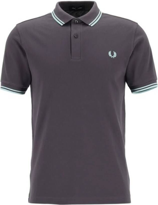 Fred Perry Polo t-shirt Grijs Heren