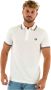 Fred Perry Twin Tipped Short Sleeve Polo Shirt Heren White- Heren White - Thumbnail 5