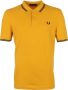 Fred Perry regular fit polo Twin tipped met contrastbies gold - Thumbnail 2