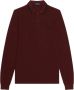 Fred Perry Sweater Longsleeve Polo Bordeaux 597 - Thumbnail 1