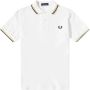 Fred Perry Gebroken Wit Polo Twin Tipped Shirt - Thumbnail 2