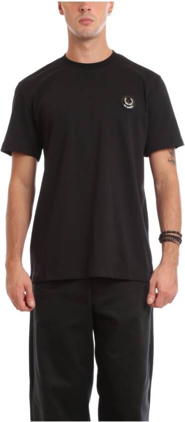 Fred Perry Raf Simons Laurel krans T -shirt Zwart Heren