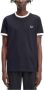 Fred Perry regular fit T-shirt TAPED RINGER T-SHIRT met logo black - Thumbnail 3