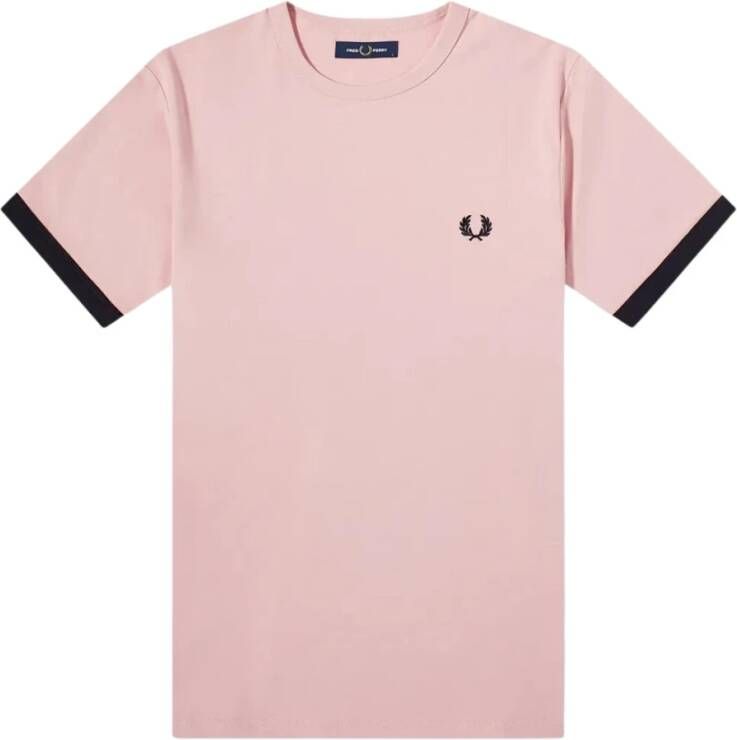 Fred Perry Ringer T-shirt Roze Heren