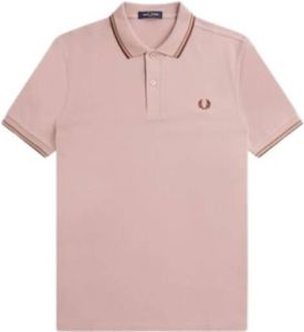 Fred Perry Rosa S51 Twin Tipped Shirt Roze Heren