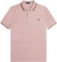 Fred Perry Rosa S51 Twin Tipped Shirt Roze Heren - Thumbnail 1